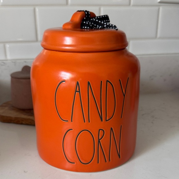 Rae Dunn Candy Corn Canister 🎃 - Picture 1 of 4